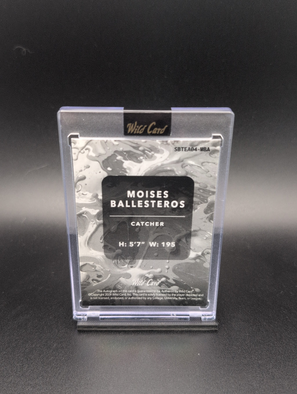 Moises Ballesteros – 2024 Wild Card Splat | Auto 2/2 PRC | Baseball
