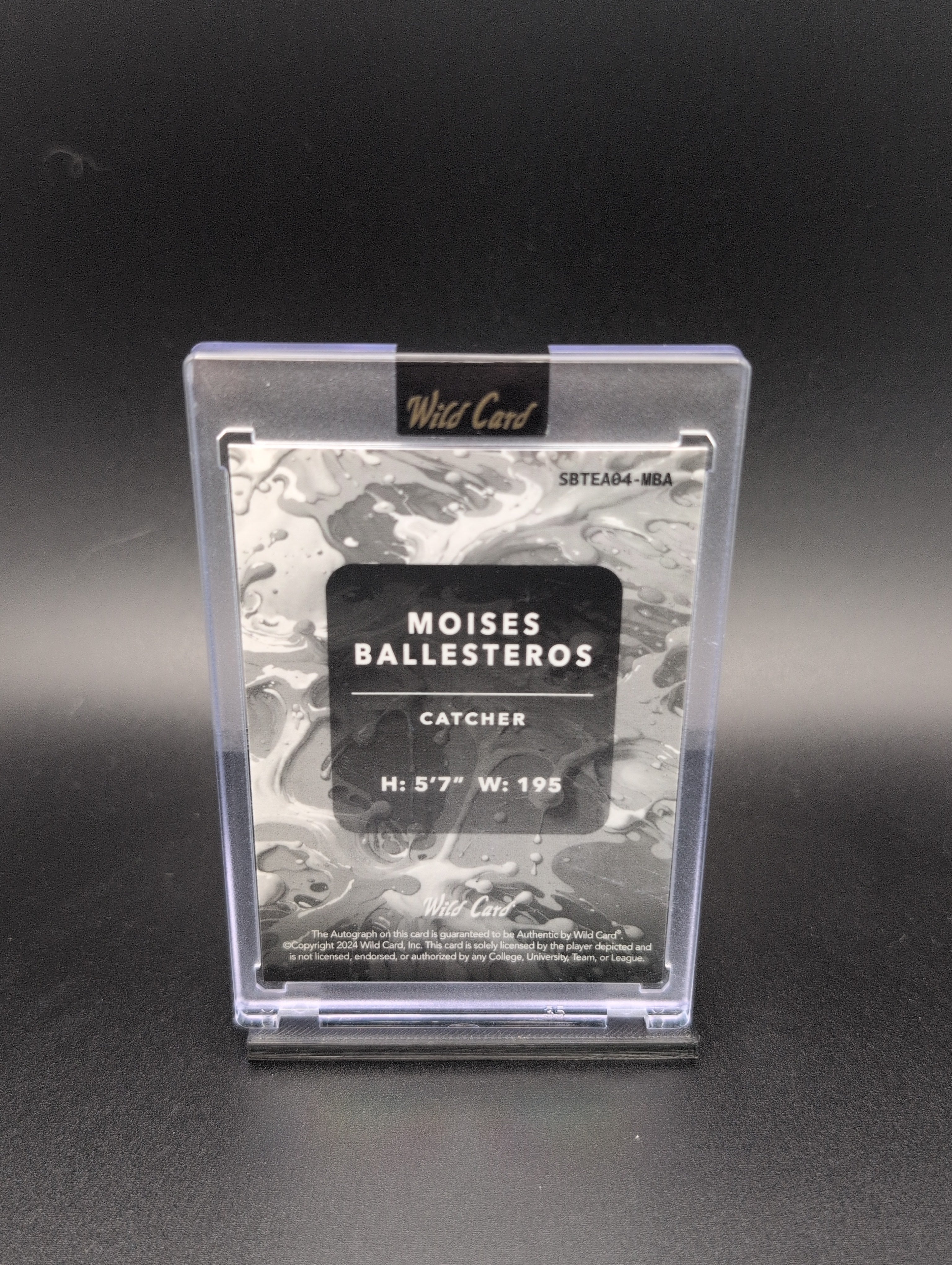 Moises Ballesteros – 2024 Wild Card Splat | Auto 2/2 PRC | Baseball