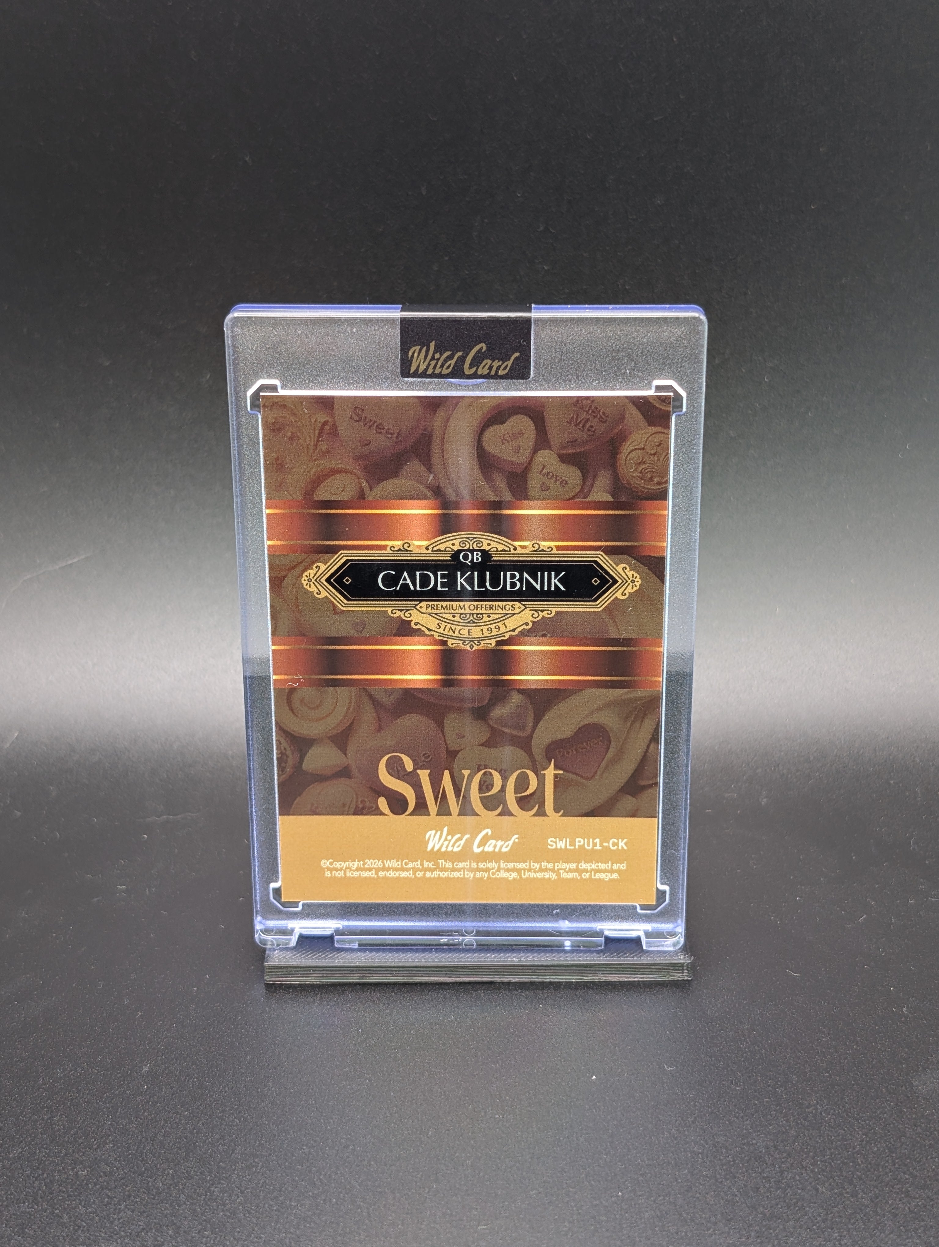 Cade Klubnik – 2026 Wild Card Sweets | Rookie 3/4 Parallel | Football