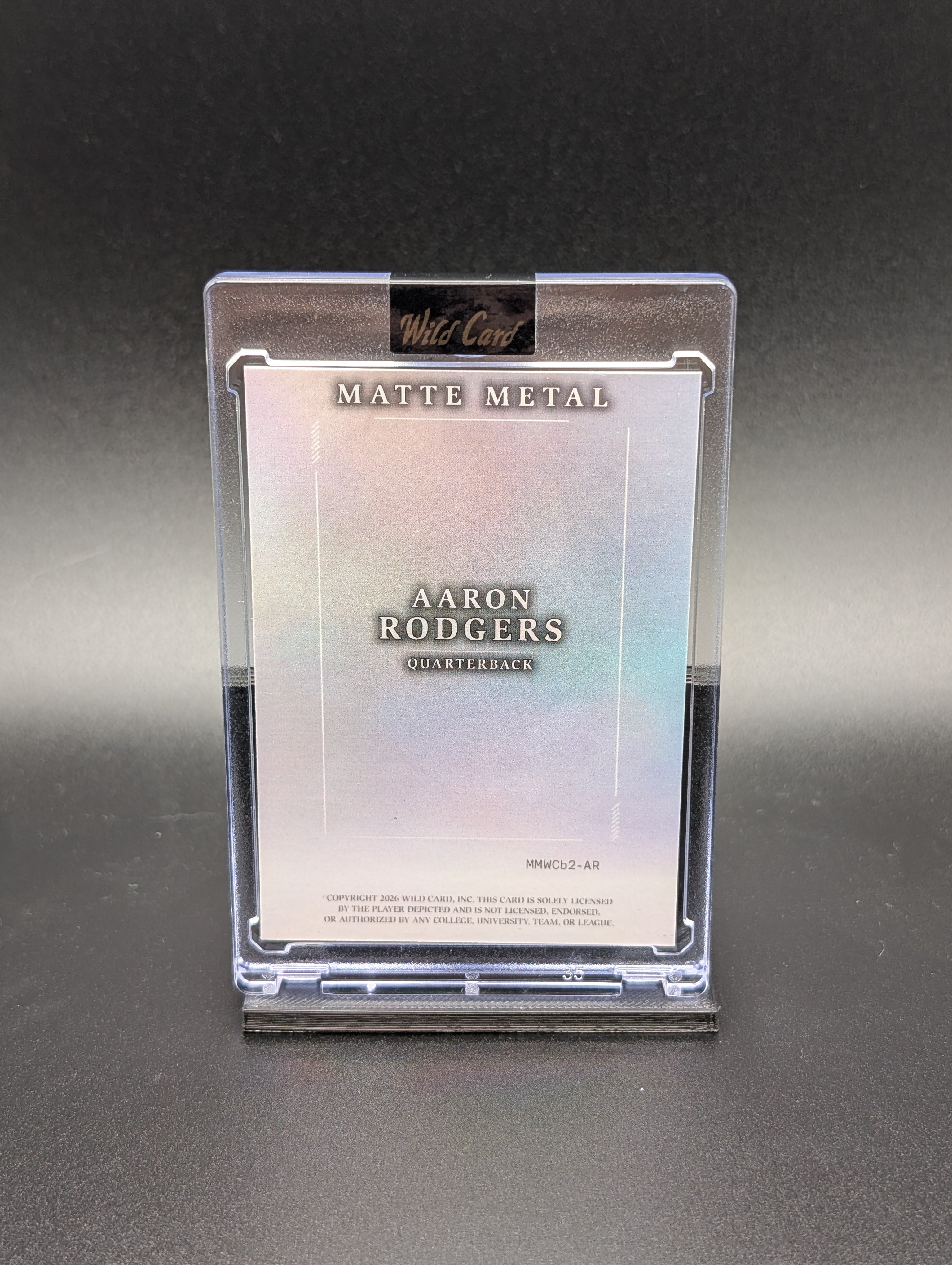 Aaron Rodgers – 2026 Wild Card Matte Metal | 2/10 Parallel | Football