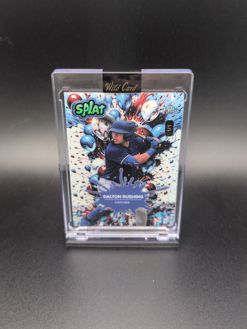 Dalton Rushing – 2024 Wild Card Splat | 1/1 PRC Parallel | Baseball