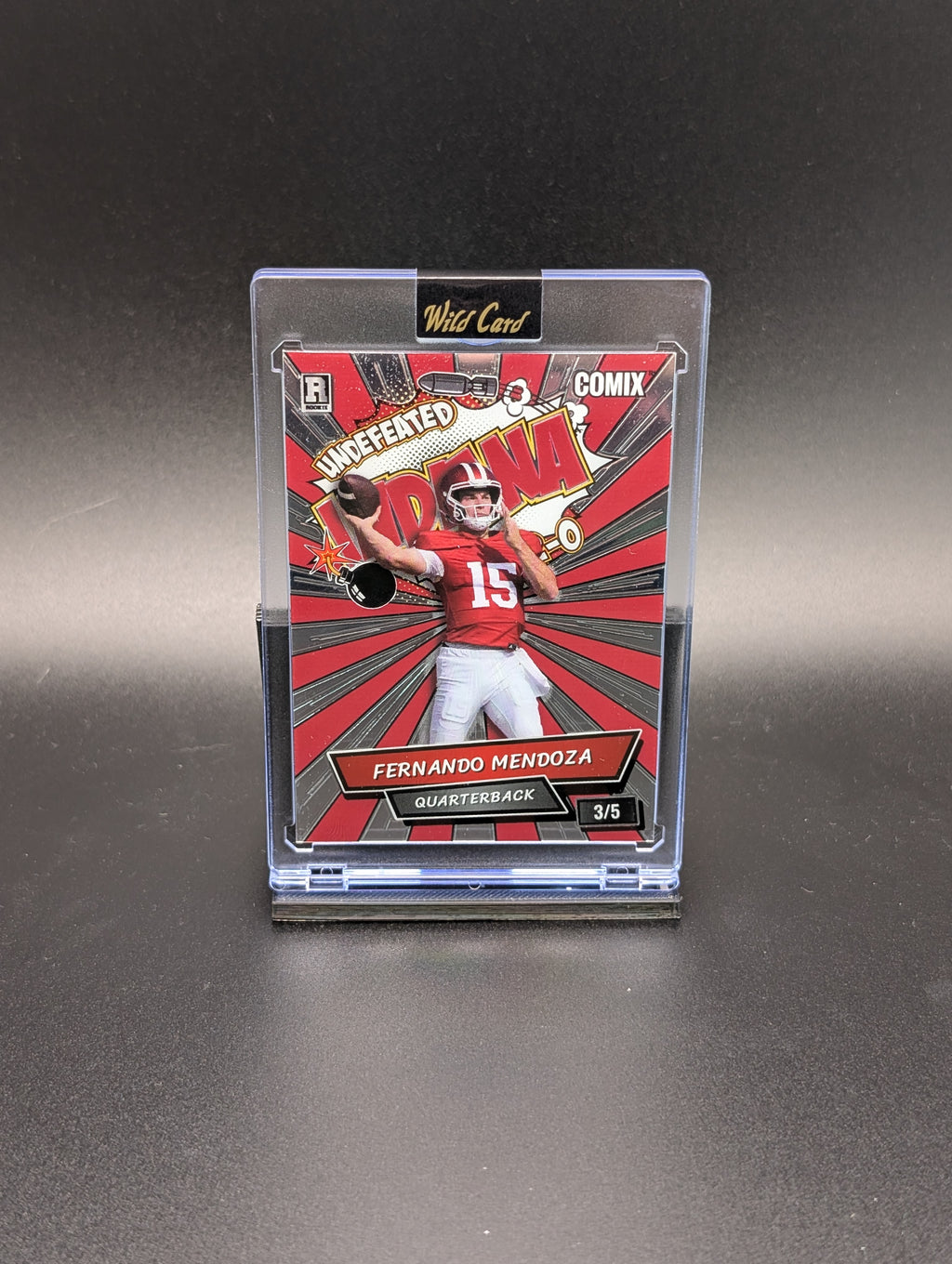 Fernando Mendoza – 2025 Wild Card COMIX | Undefeated Indiana Rookie 3/5 | Baseball