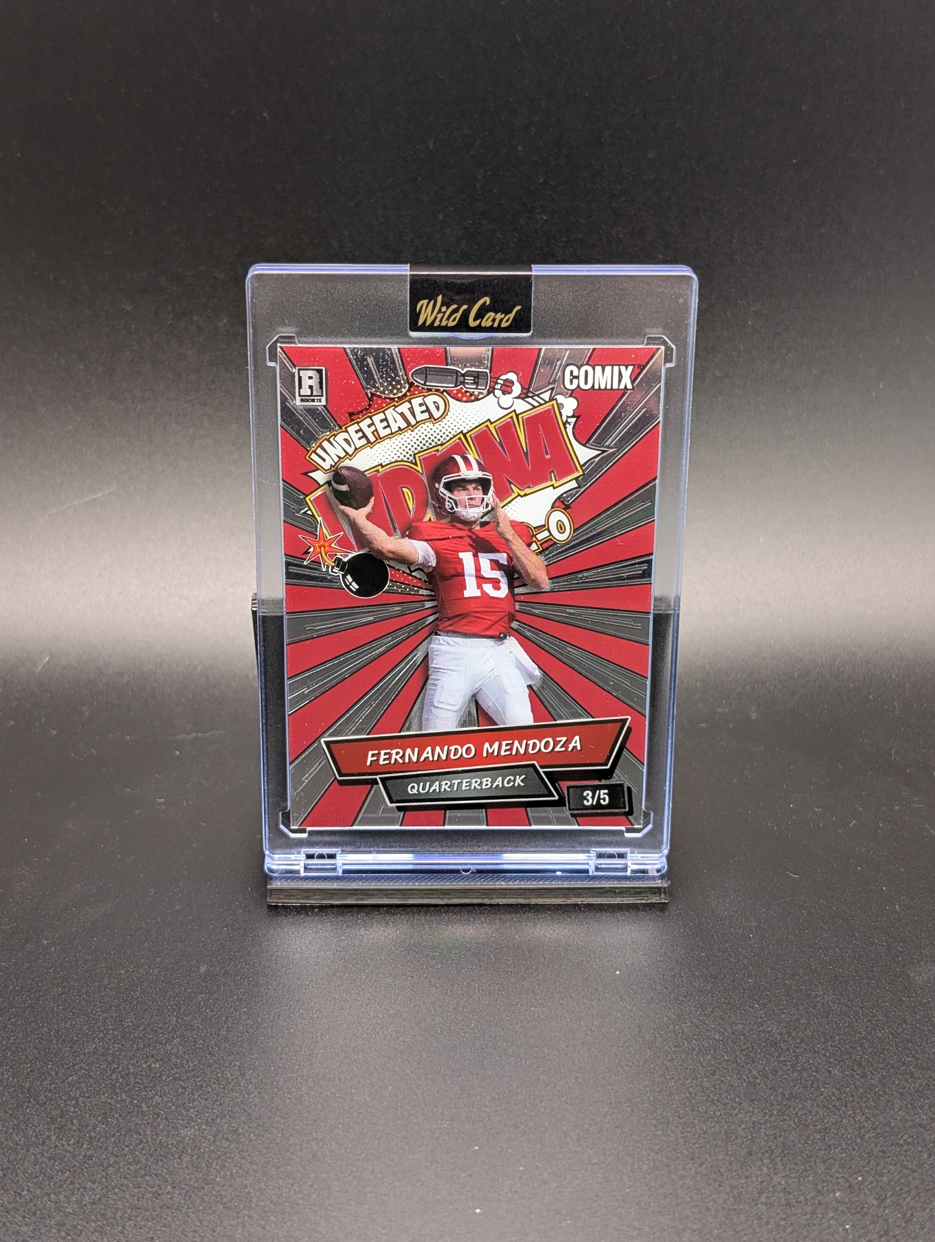 Fernando Mendoza – 2025 Wild Card COMIX | Undefeated Indiana Rookie 3/5 | Baseball