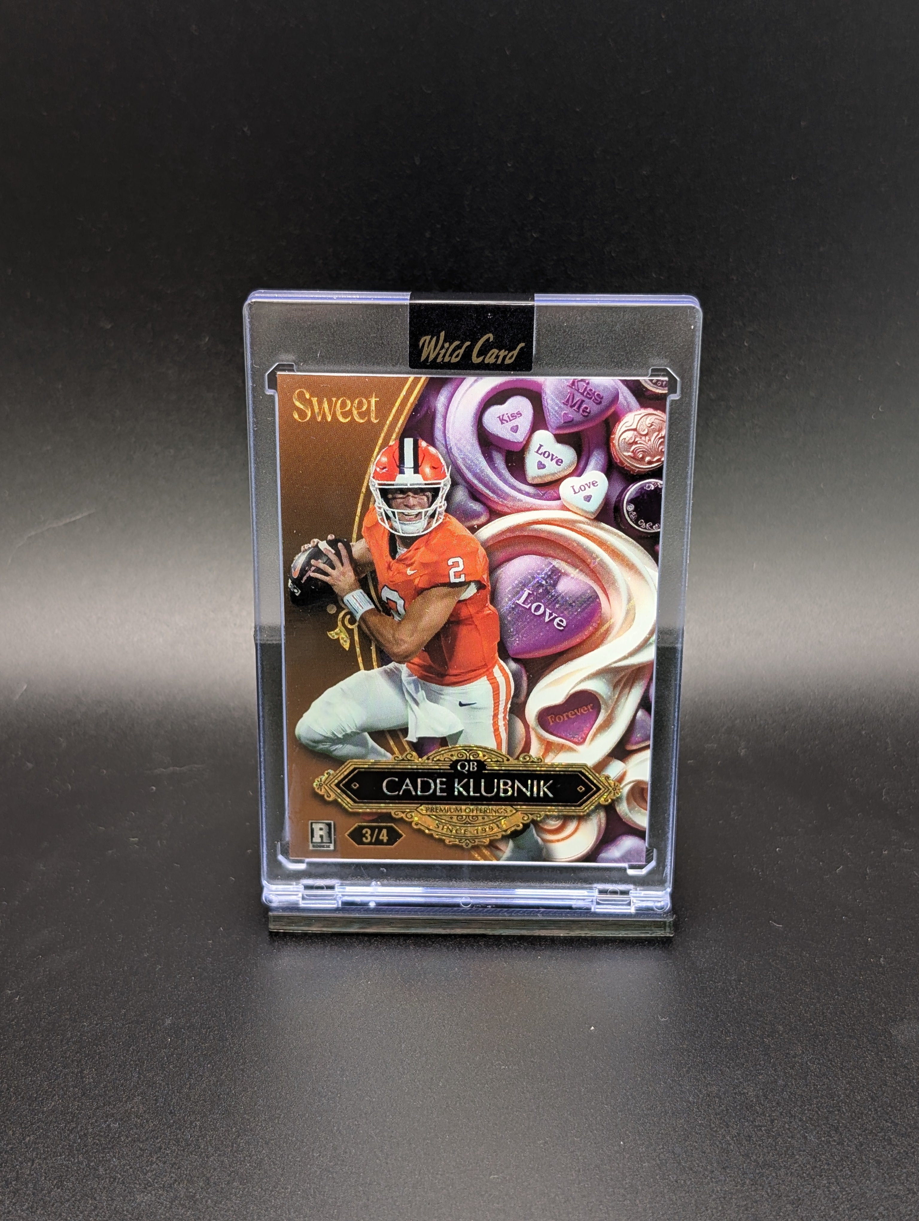 Cade Klubnik – 2026 Wild Card Sweets | Rookie 3/4 Parallel | Football