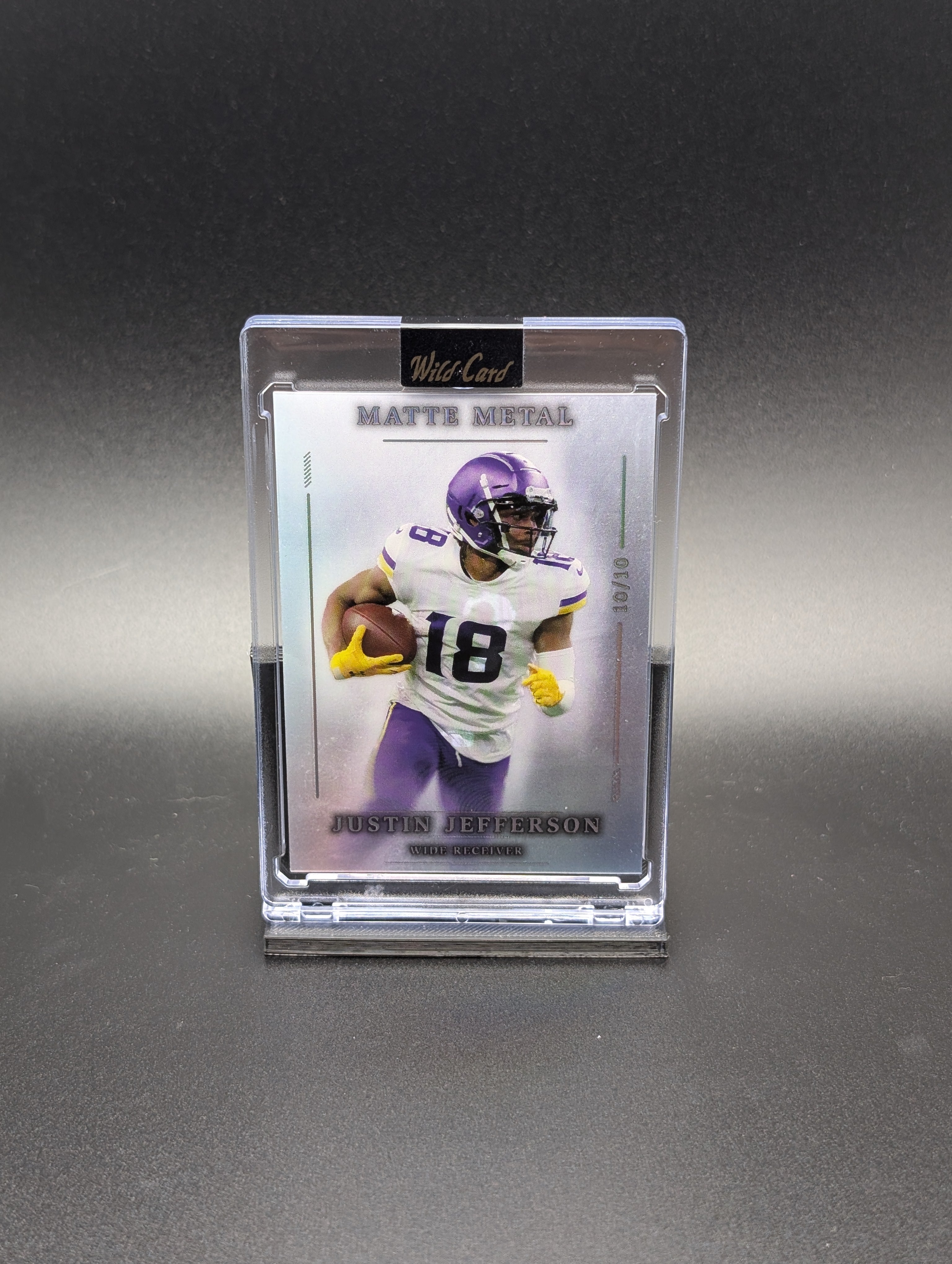 Justin Jefferson – 2026 Wild Card Matte Metal | 10/10 Parallel | Football