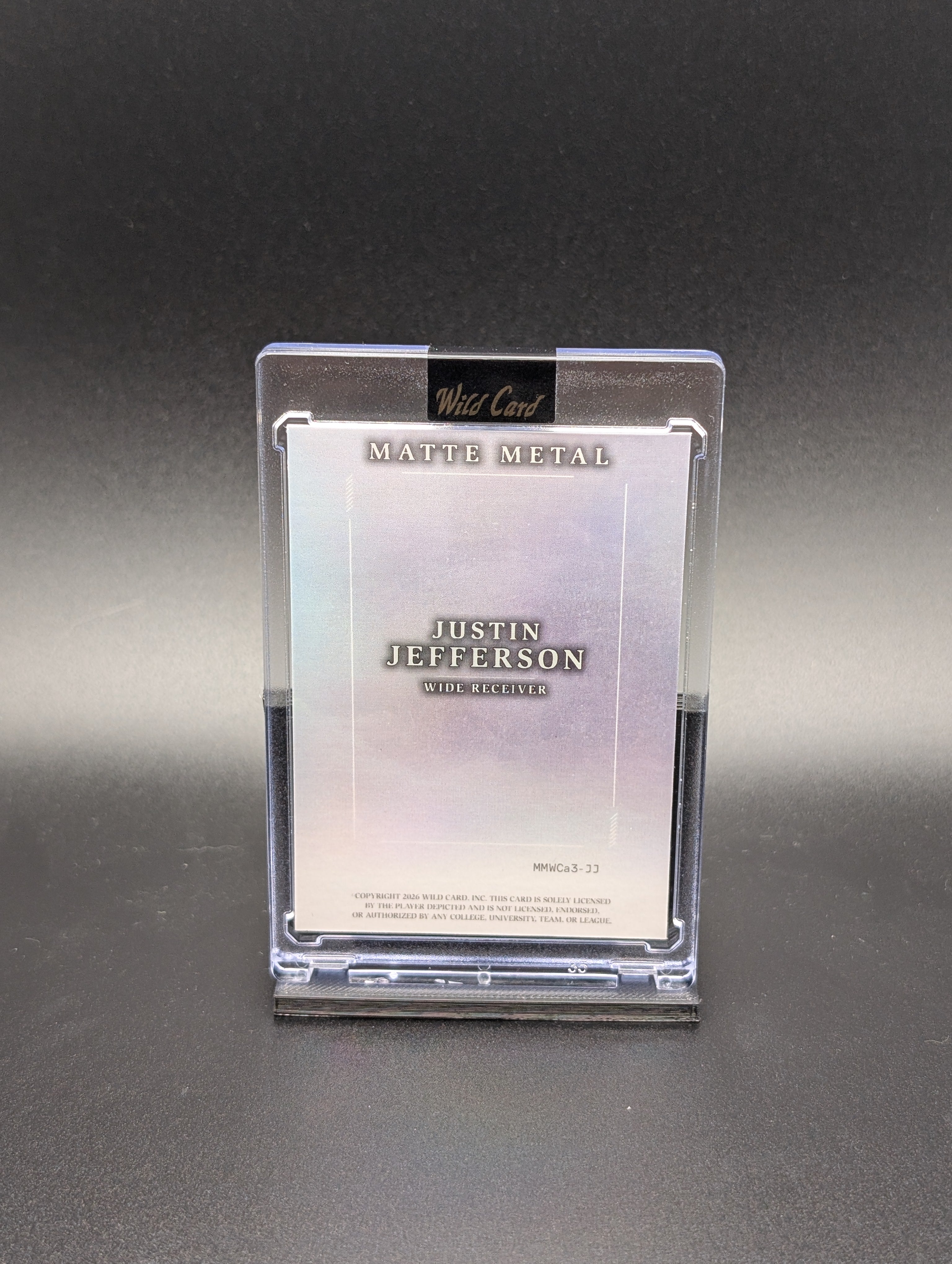 Justin Jefferson – 2026 Wild Card Matte Metal | 10/10 Parallel | Football