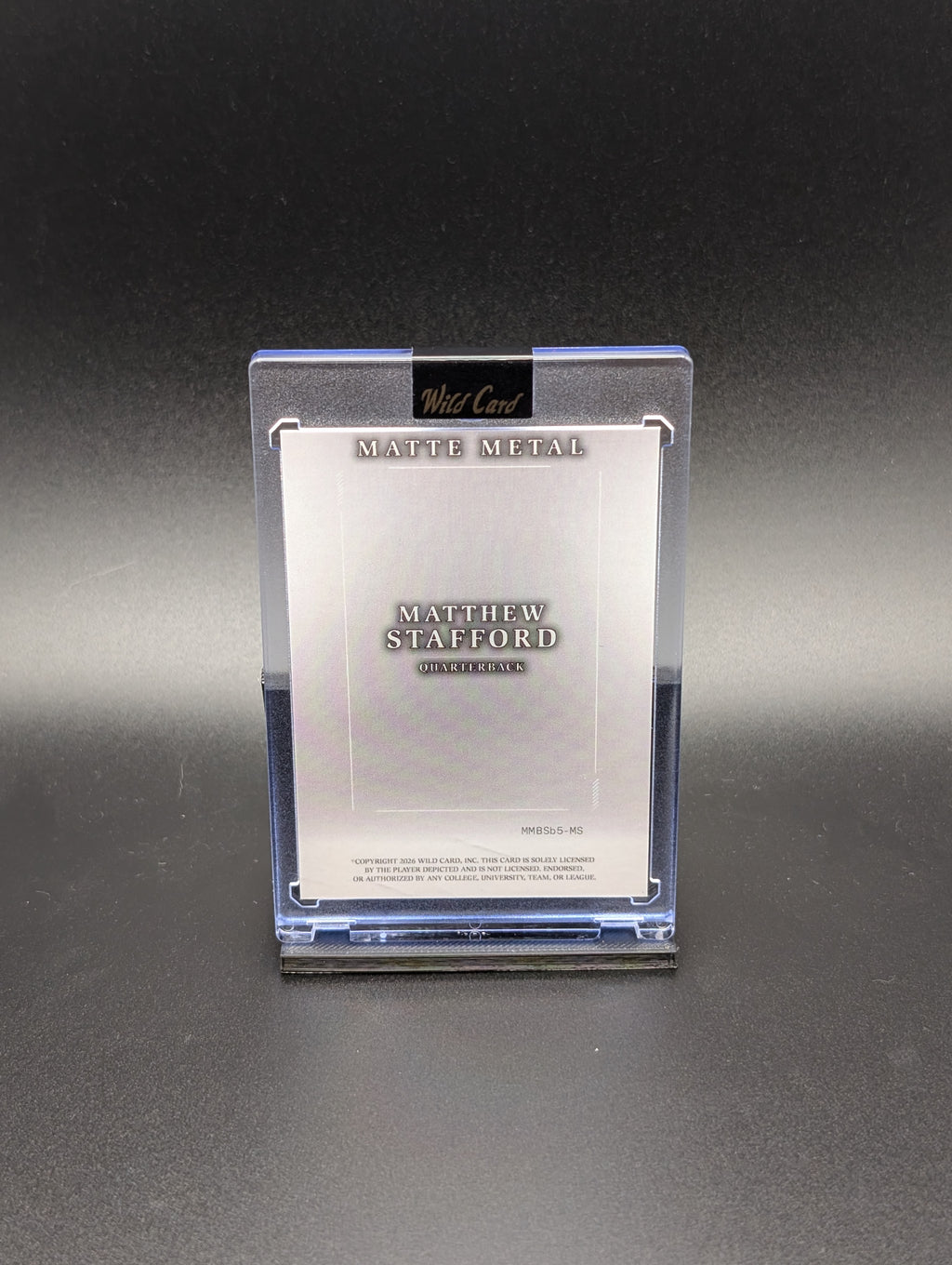 Matthew Stafford – 2026 Wild Card Matte Metal | 5/5 Parallel | Football