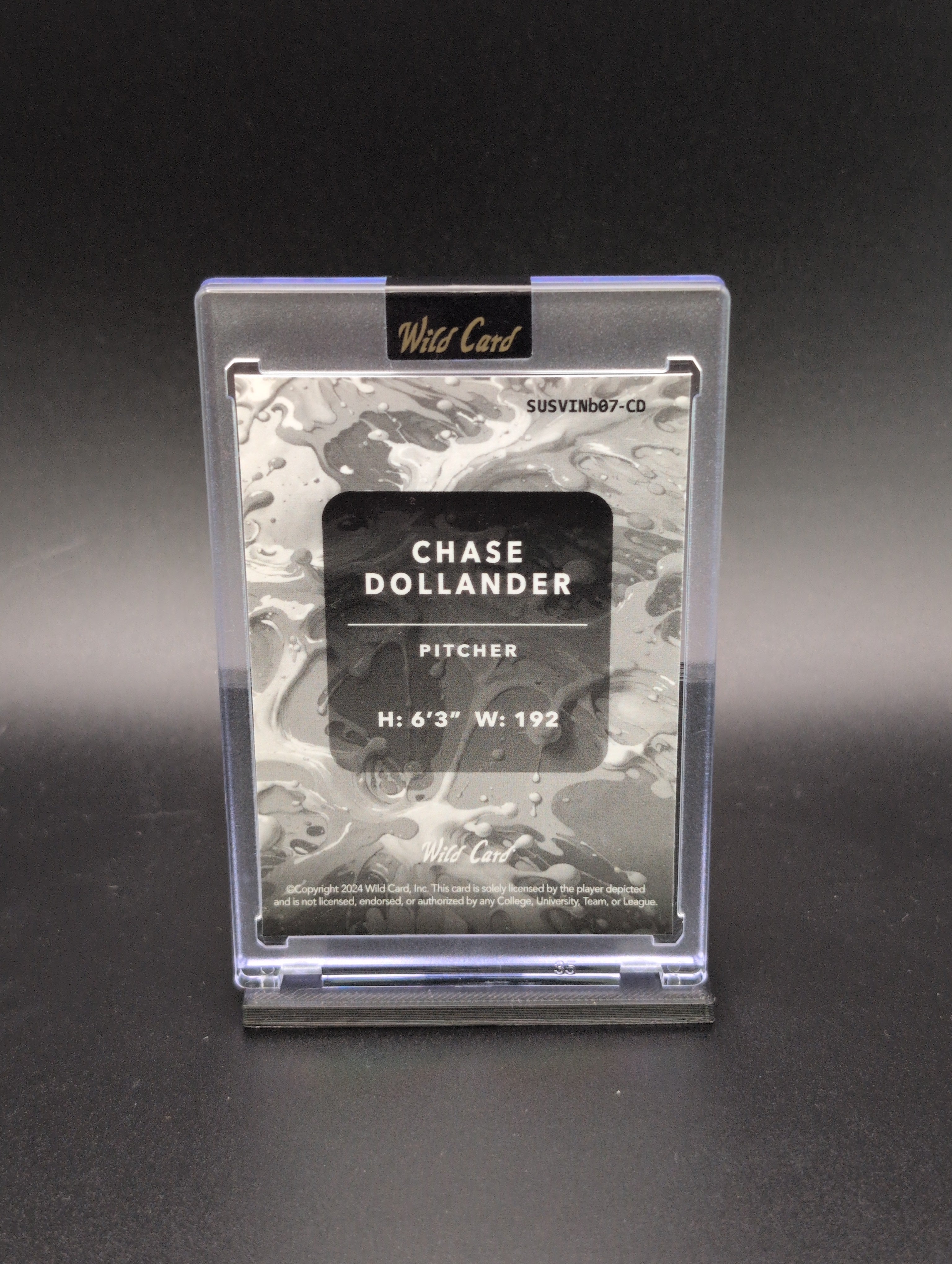 Chase Dollander – 2024 Wild Card Splat | Red White & Blue Flag 1/1 PRC | Baseball