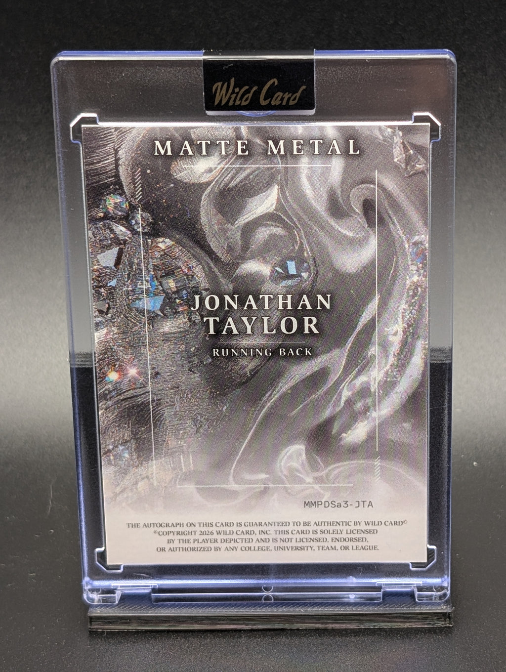 Jonathan Taylor – 2026 Wild Card Matte Metal | True 1/1 Auto | Football