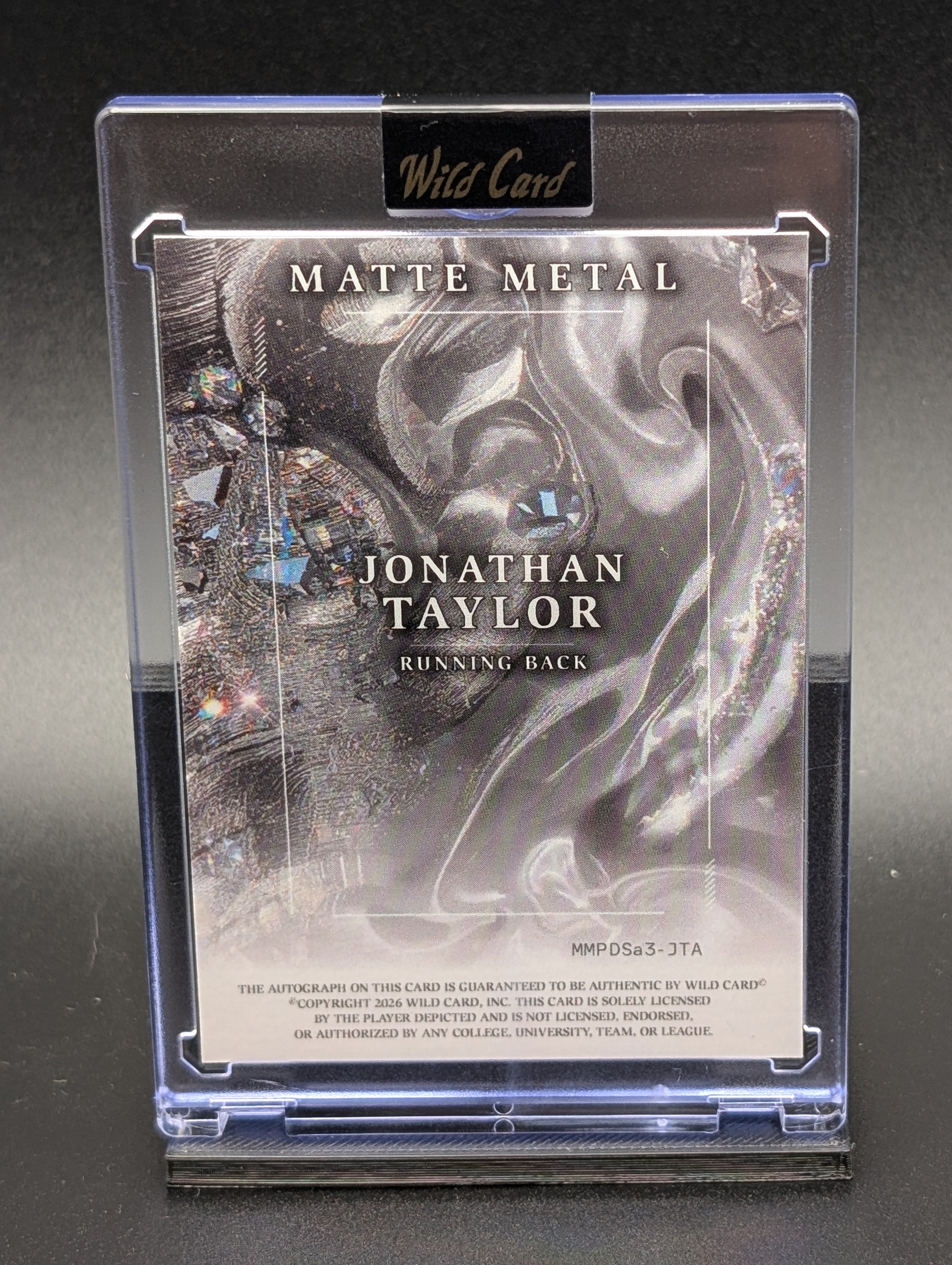 Jonathan Taylor – 2026 Wild Card Matte Metal | True 1/1 Auto | Football