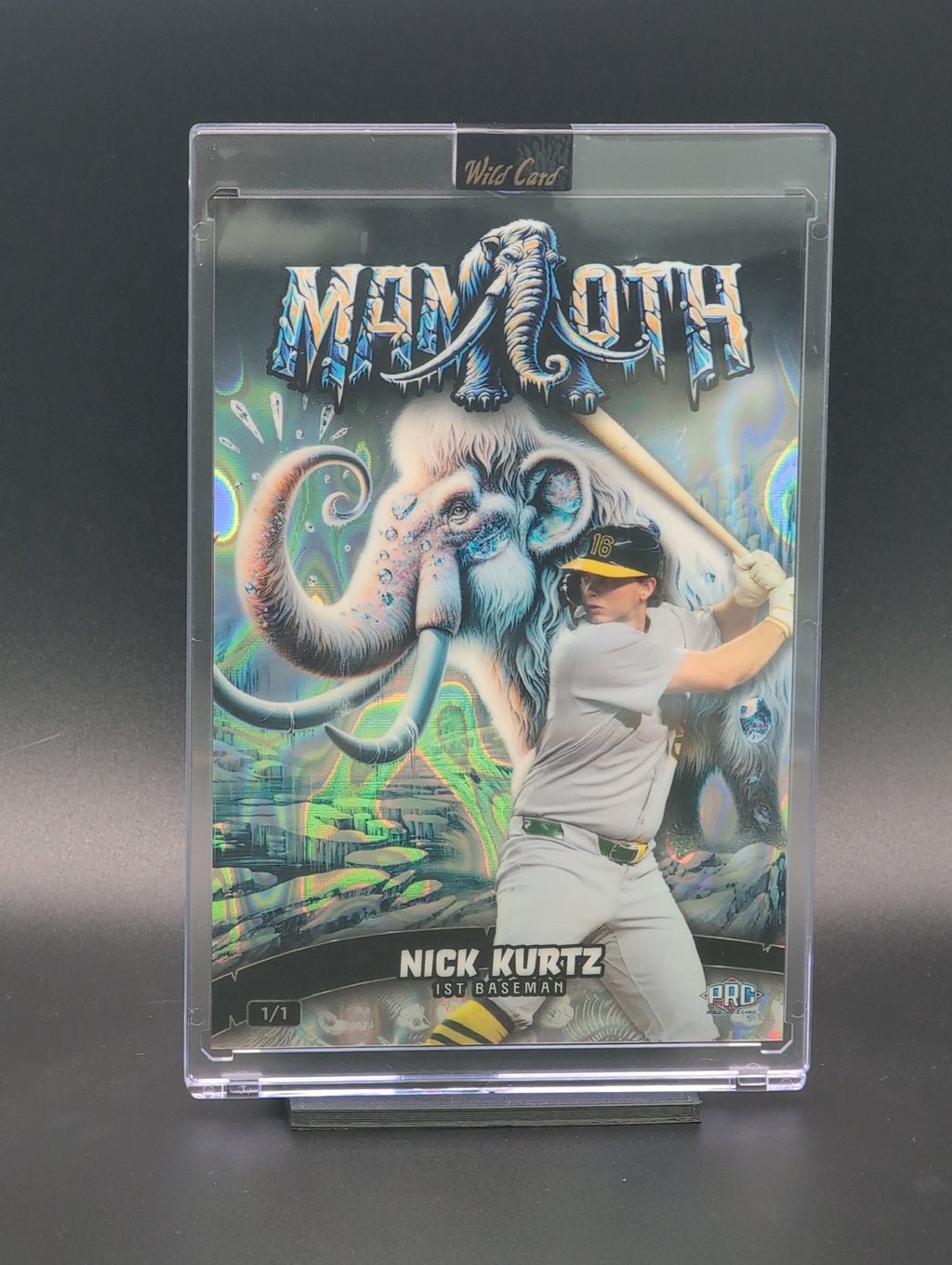 Nick Kurtz – 2024 Wild Card Prehistoric Mammoth | 1/1 PRC Parallel | Baseball