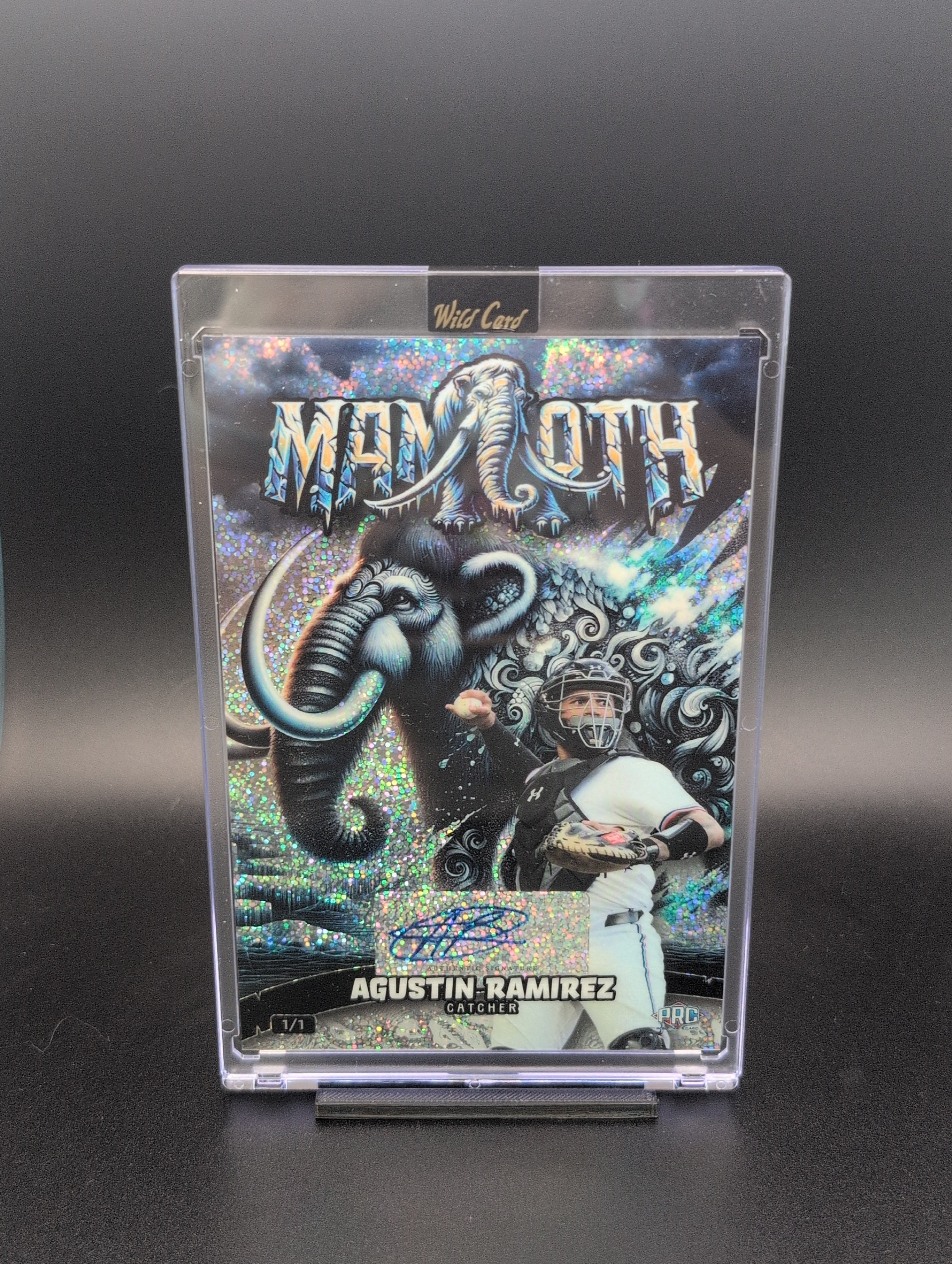 Agustin Ramirez – 2024 Wild Card Prehistoric | Rookie Auto 1/1 | Mammoth | Baseball
