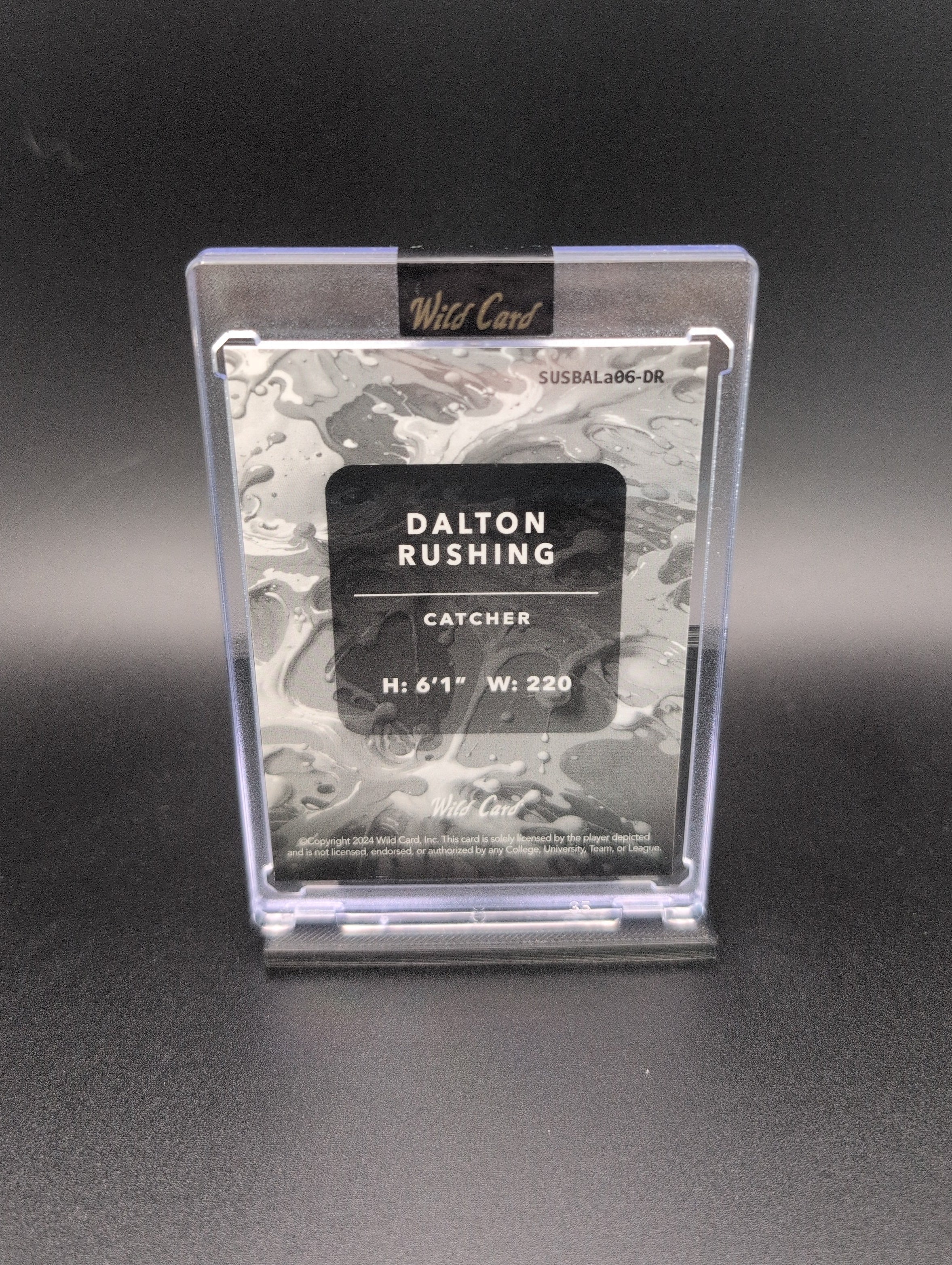 Dalton Rushing – 2024 Wild Card Splat | 1/1 PRC Parallel | Baseball