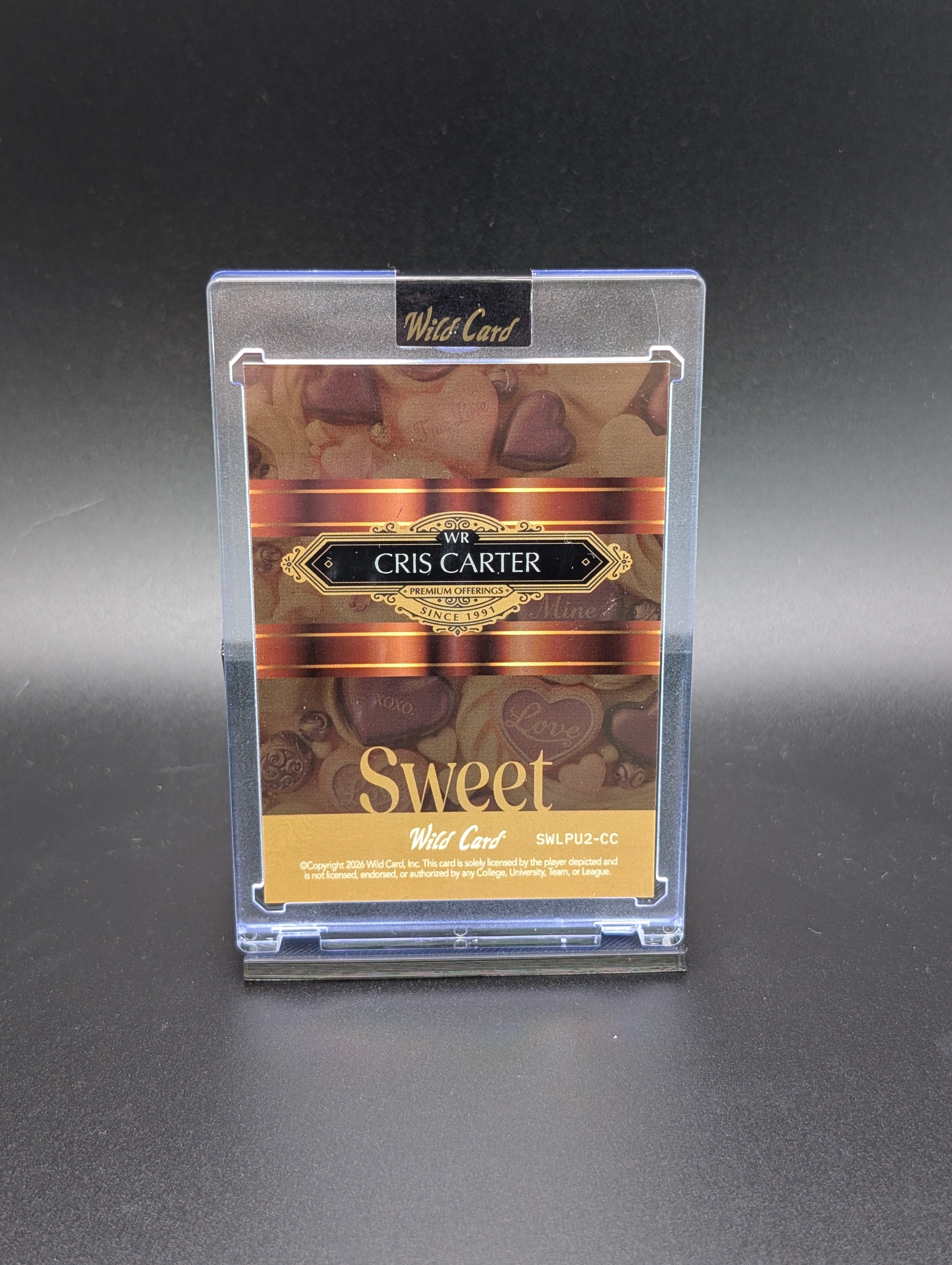 Cris Carter – 2026 Wild Card Sweets | 3/3 Parallel | Football